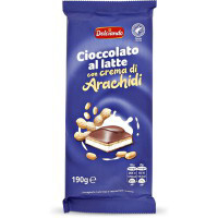 Cioccolato al latte con crema di arachidi