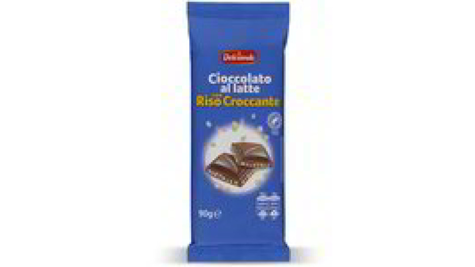 Cioccolato al latte con riso croccante