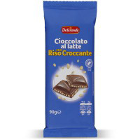 Cioccolato al latte con riso croccante