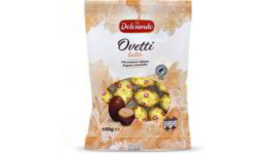 Ovetti di cioccolato al latte con cremoso ripieno al gusto caramello