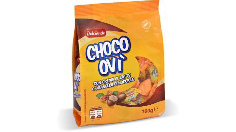 Ovetti di cioccolato al latte ripieni
