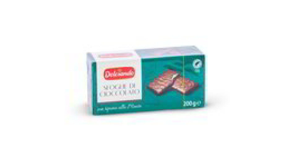 Sfoglie di cioccolato con ripieno alla menta
