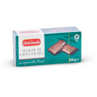 Sfoglie di cioccolato con ripieno alla menta