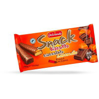 Snack biscotto cioccolato e caramello