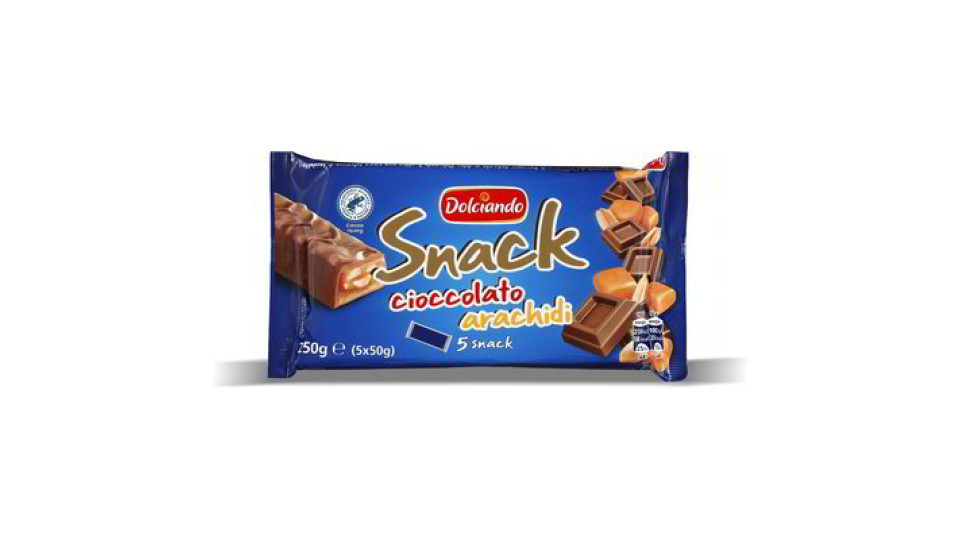 Snack cioccolato arachidi
