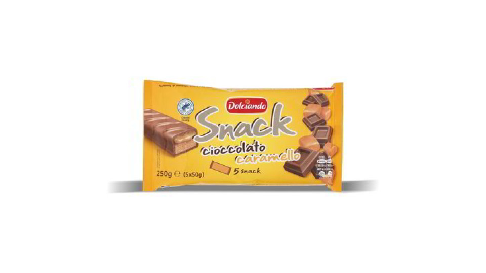 Snack cioccolato e caramello 5 pezzi
