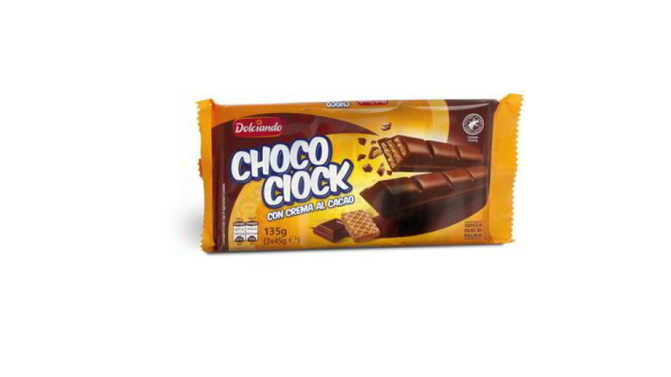 Snack con crema al cacao Choco ciock