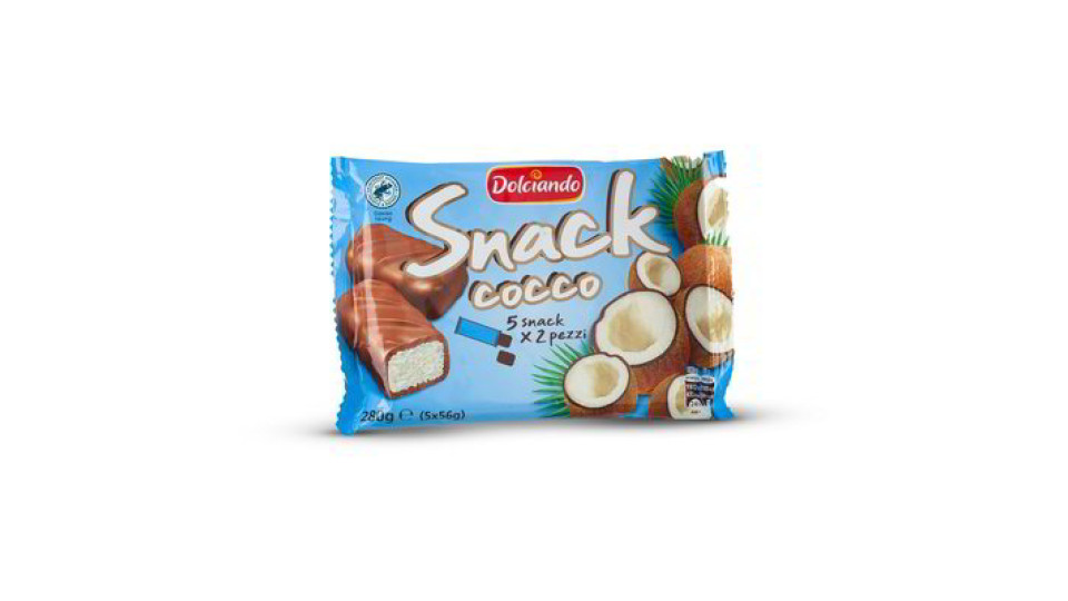 Snack di cioccolato ripieni con cocco