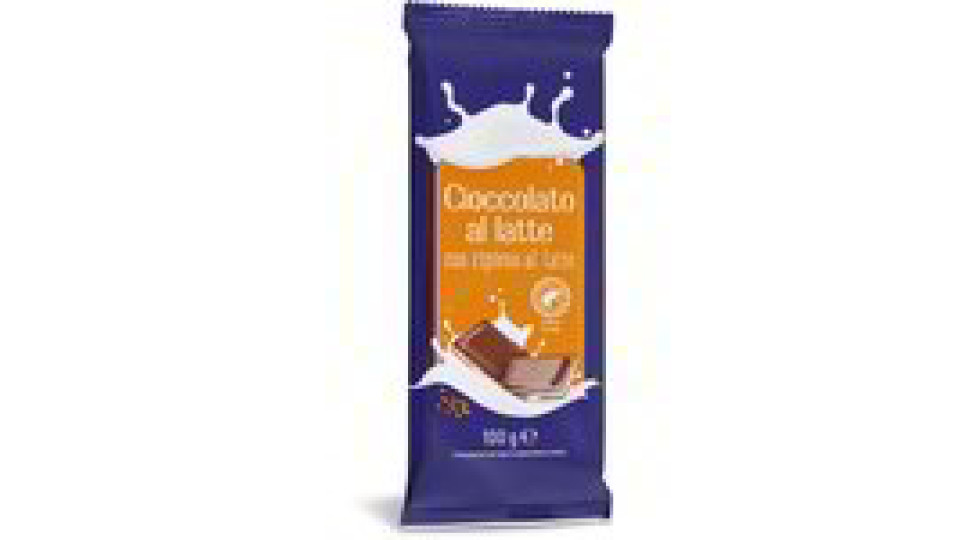 Tavoletta cioccolato al latte con ripieno al latte