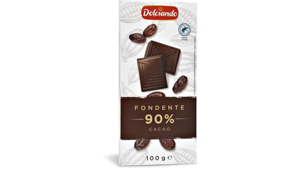 Tavoletta cioccolato fondente 90% cacao
