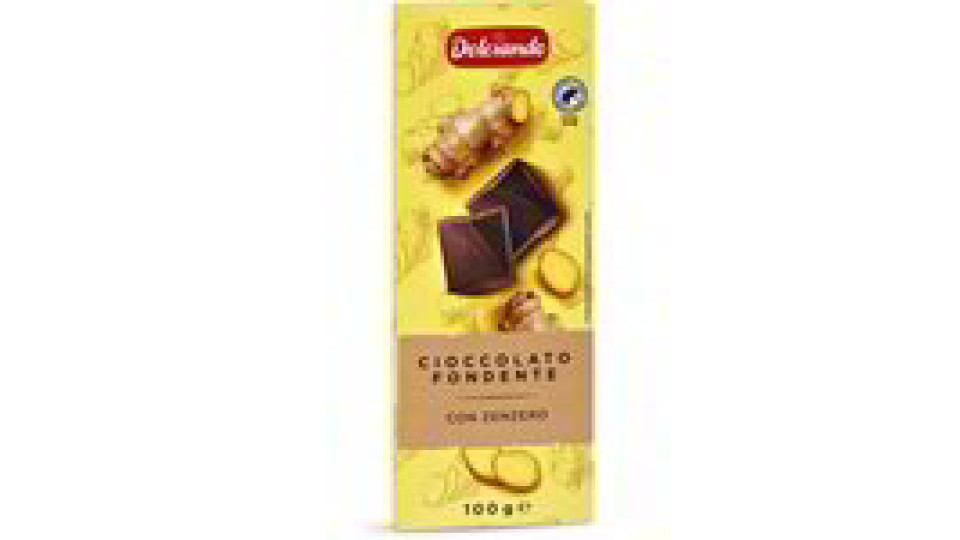 Tavoletta cioccolato fondente con zenzero