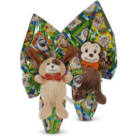 Uovo di cioccolato con peluche