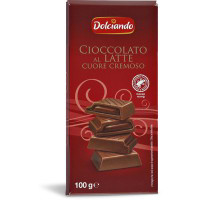 Cioccolato al latte con cuore cremoso