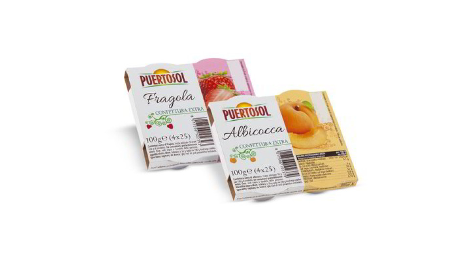 Confettura extra di albicocca / fragola 4 monoporzioni