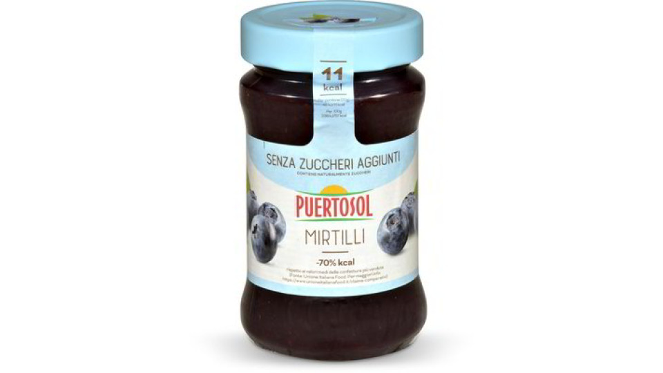 Confettura mirtilli senza zuccheri aggiunti