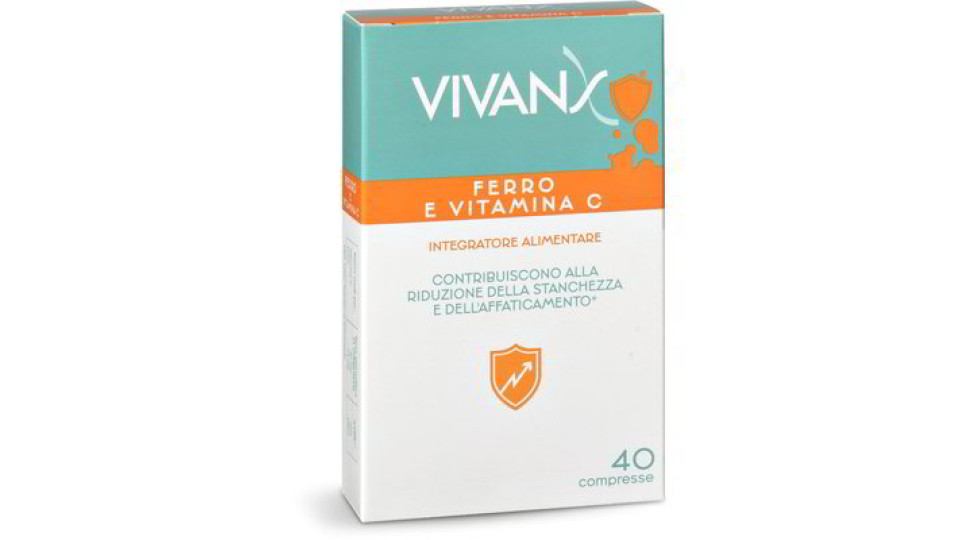 Integratore alimentare ferro + vitamina C 40 compresse