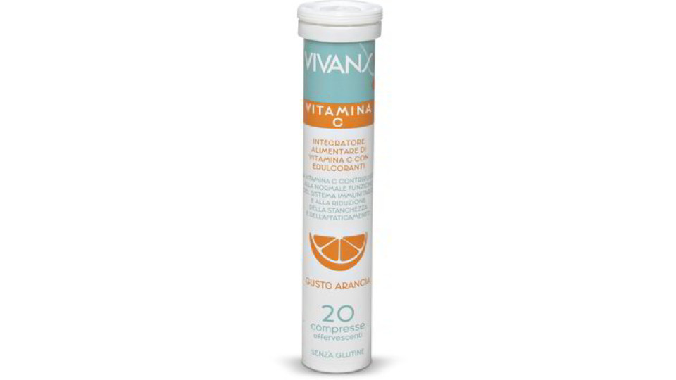 Vitamina C gusto arancia 20 compresse effervescenti