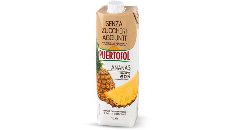 Bevanda ananas senza zuccheri aggiunti*