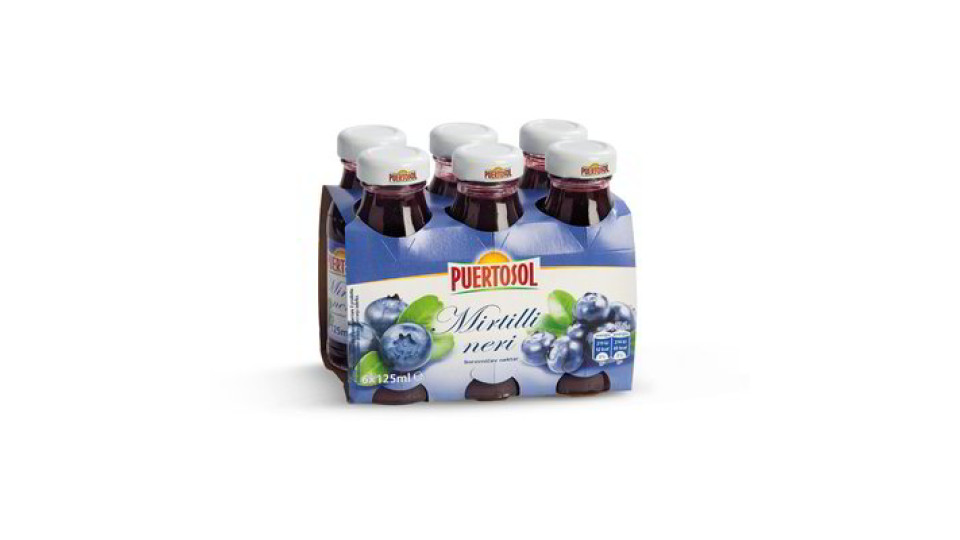 Succo di mirtilli neri