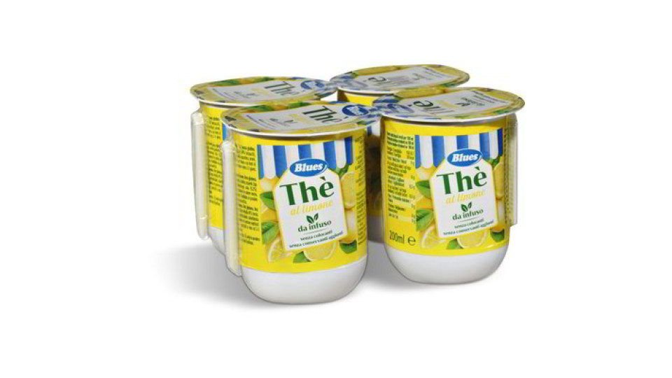 Thè al limone in bicchiere 4 pezzi