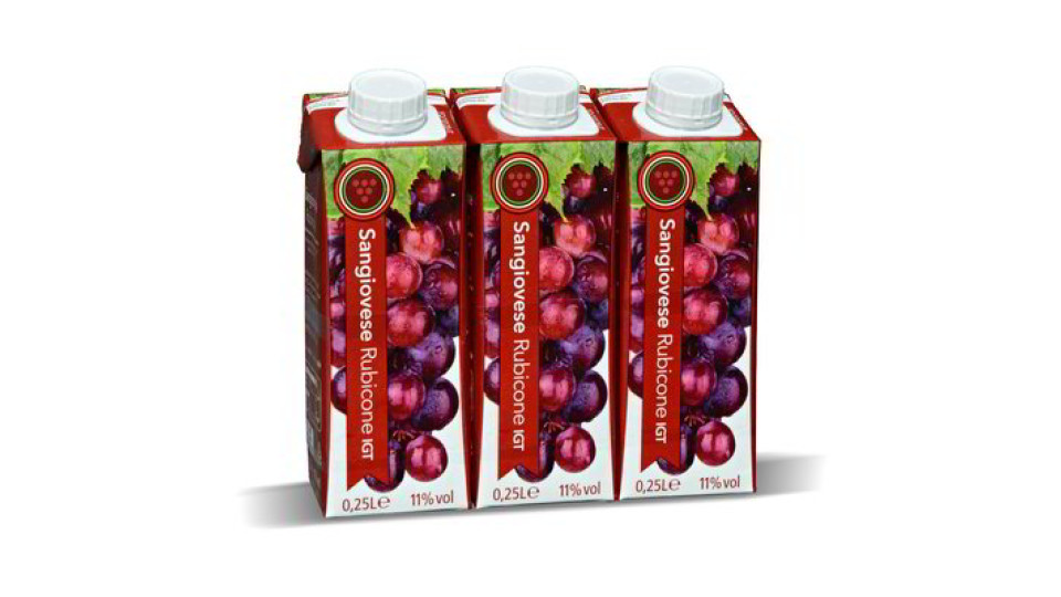 Vino Sangiovese Rubicone IGT Brick 3 pezzi
