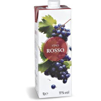 Vino rosso in brick