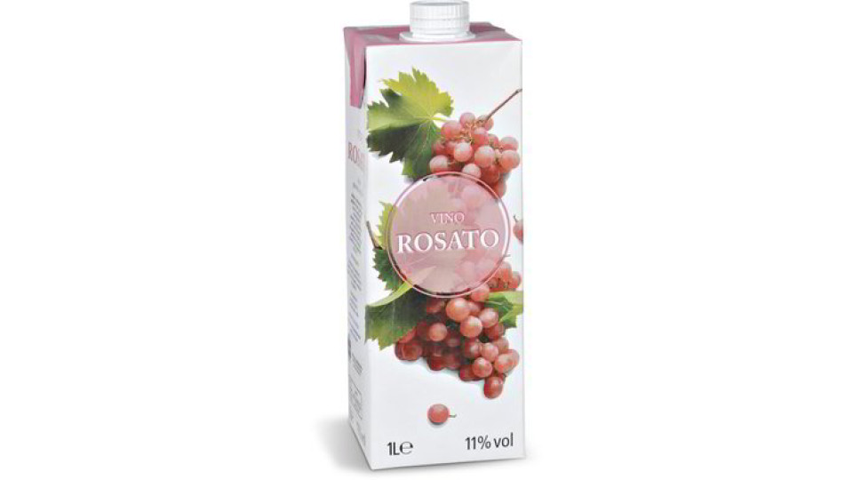 Vino rosato in brick