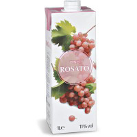Vino rosato in brick
