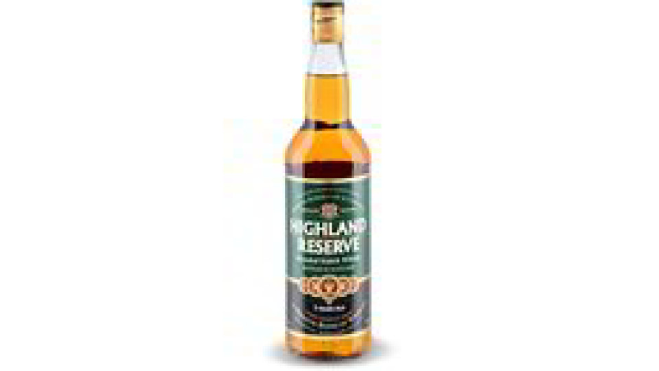 Scotch whisky highland reserve