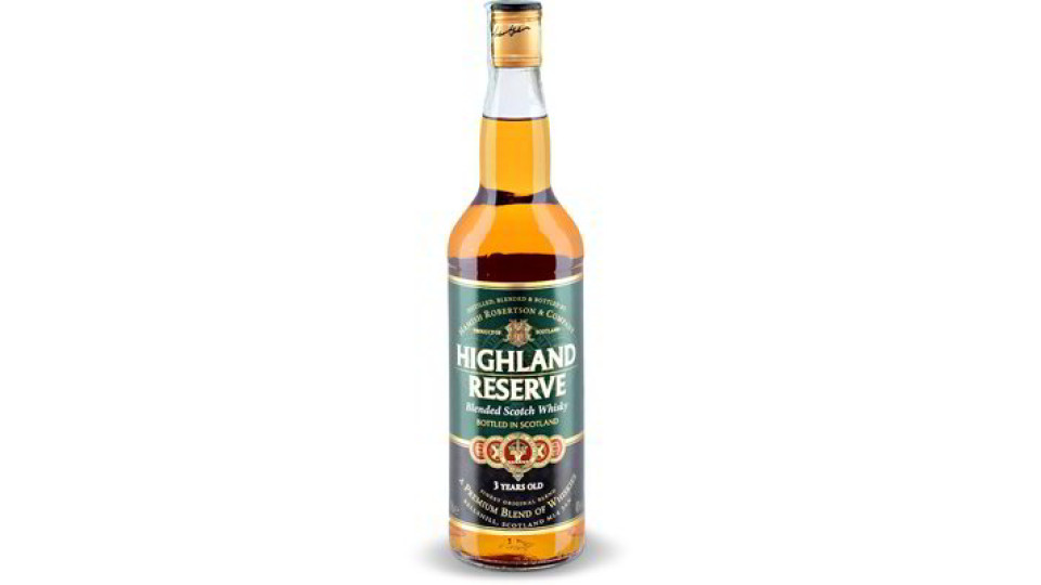 Scotch whisky highland reserve