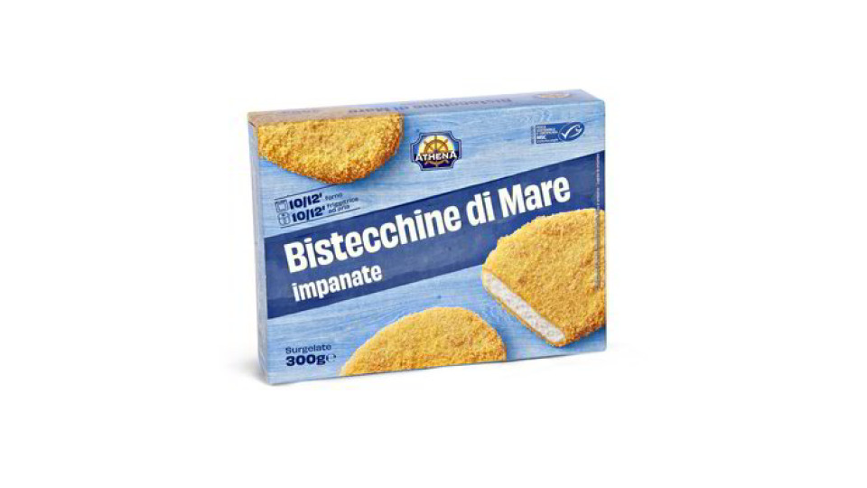 Bistecchine di mare impanate surgelate