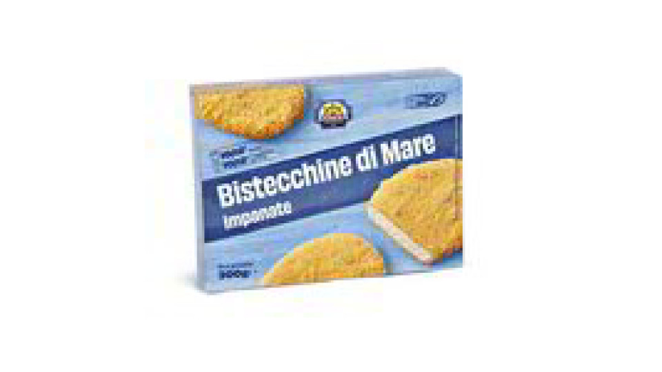 Bistecchine di mare impanate surgelate