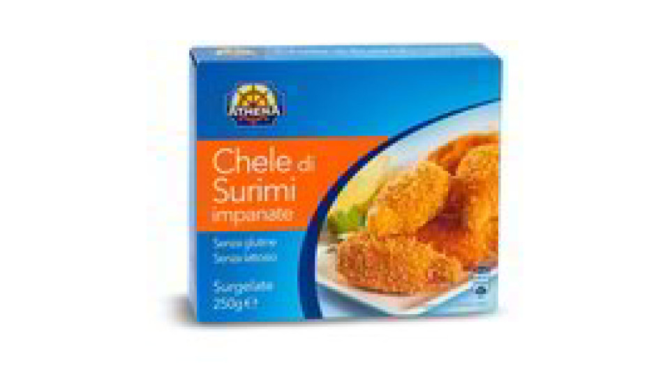 Chele di surimi impanate surgelate