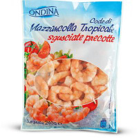 Code di mazzancolla tropicale sgusciate surgelate