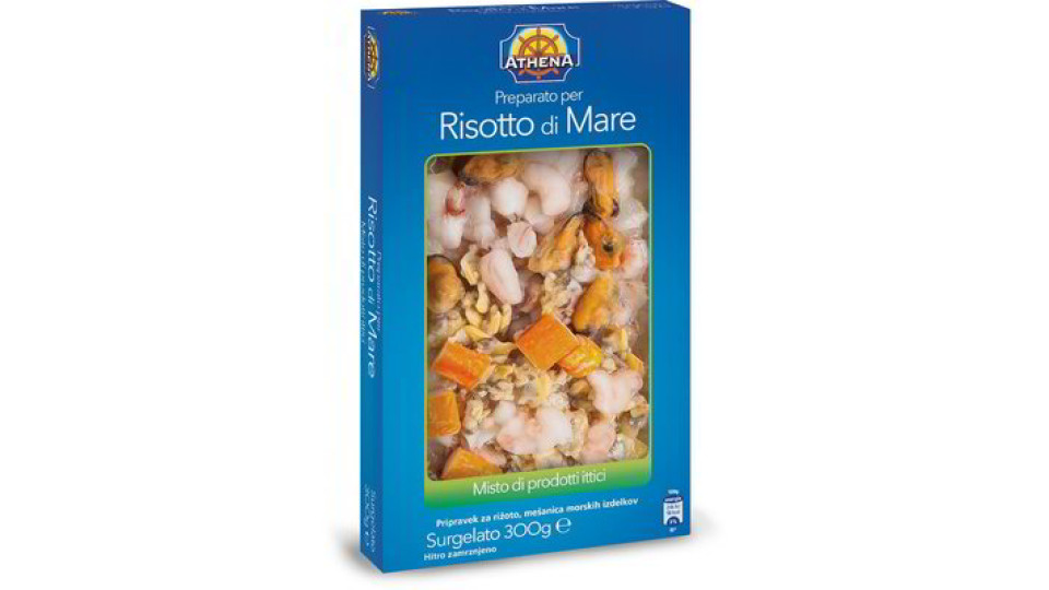Preparato per risotto di mare surgelato