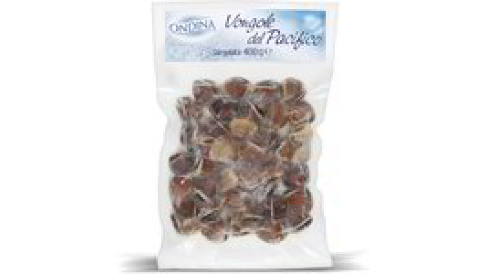 Vongole del Pacifico con guscio surgelate