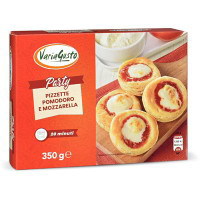 Pizzette pomodoro e mozzarella surgelate