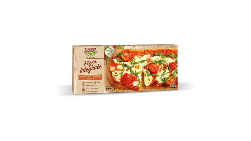 Pizza integrale pomodoro ciliegino e rucola surgelata