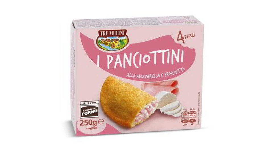 Panciottini mozzarella e prosciutto 4 pezzi