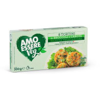 Tortini broccoli e carote surgelati 8 pezzi