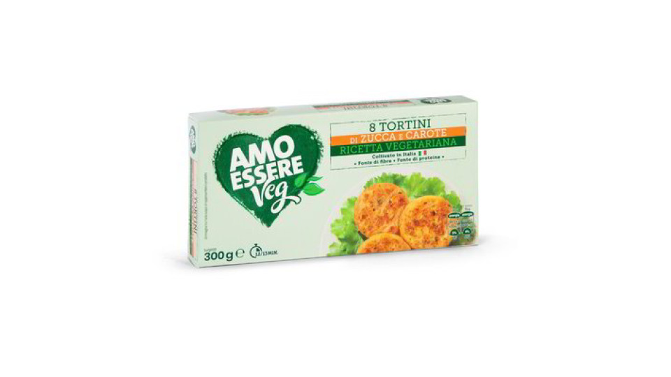 Tortini di zucca e carote surgelati 8 pezzi