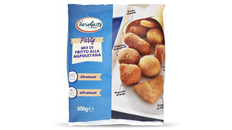 Mix di fritto alla napoletana surgelato