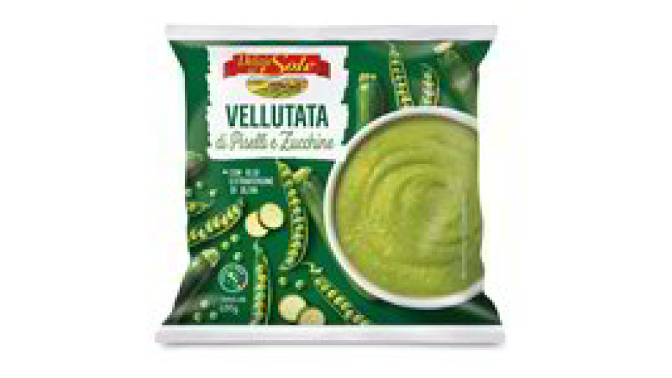 Vellutata di piselli e zucchine surgelata