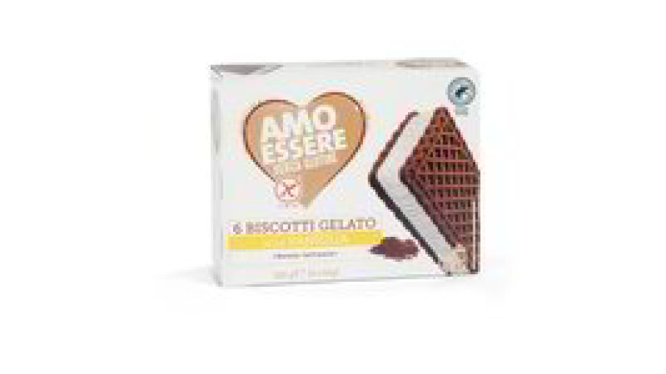 Biscotti gelato alla vaniglia senza glutine 6 pezzi