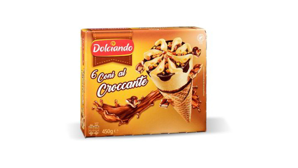 Coni gelato al croccante 6 pezzi
