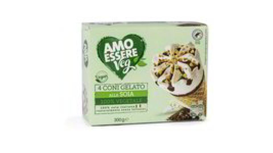 Coni gelato alla soia 4 pezzi