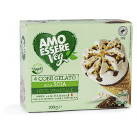 Coni gelato alla soia 4 pezzi