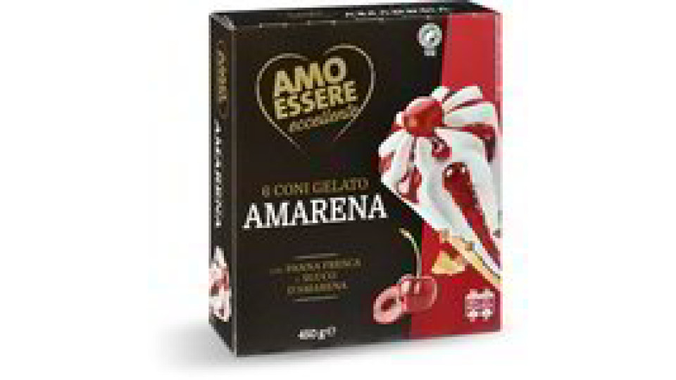 Coni gelato amarena 6 pezzi
