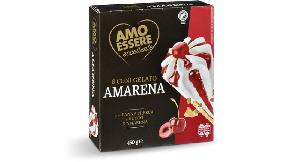 Coni gelato amarena 6 pezzi