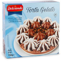Torta gelato cacao e vaniglia